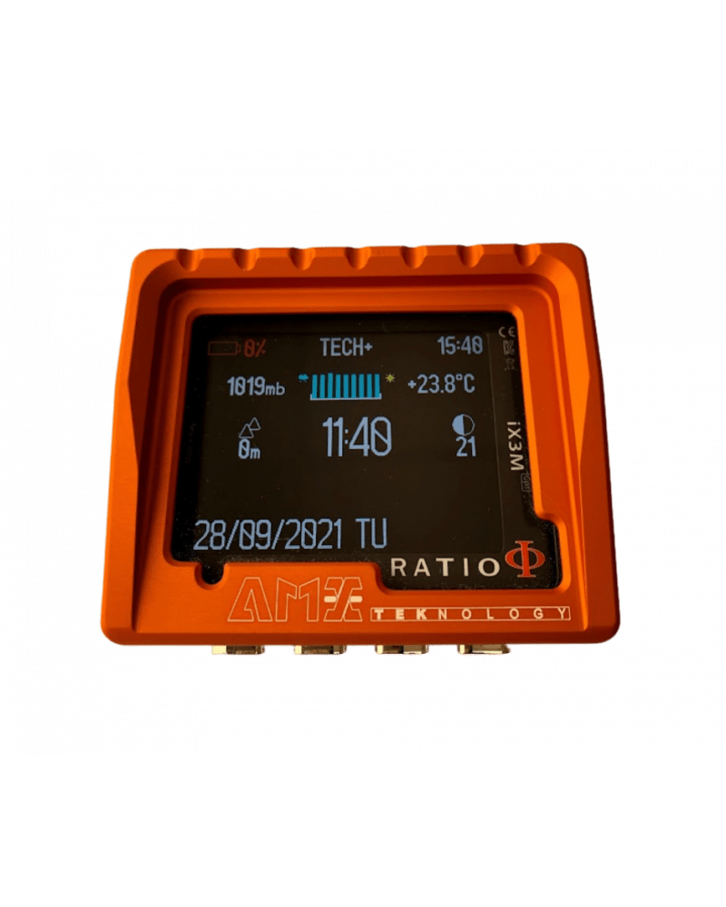 Amea Ratio Dive Computer Displaying Tech Data