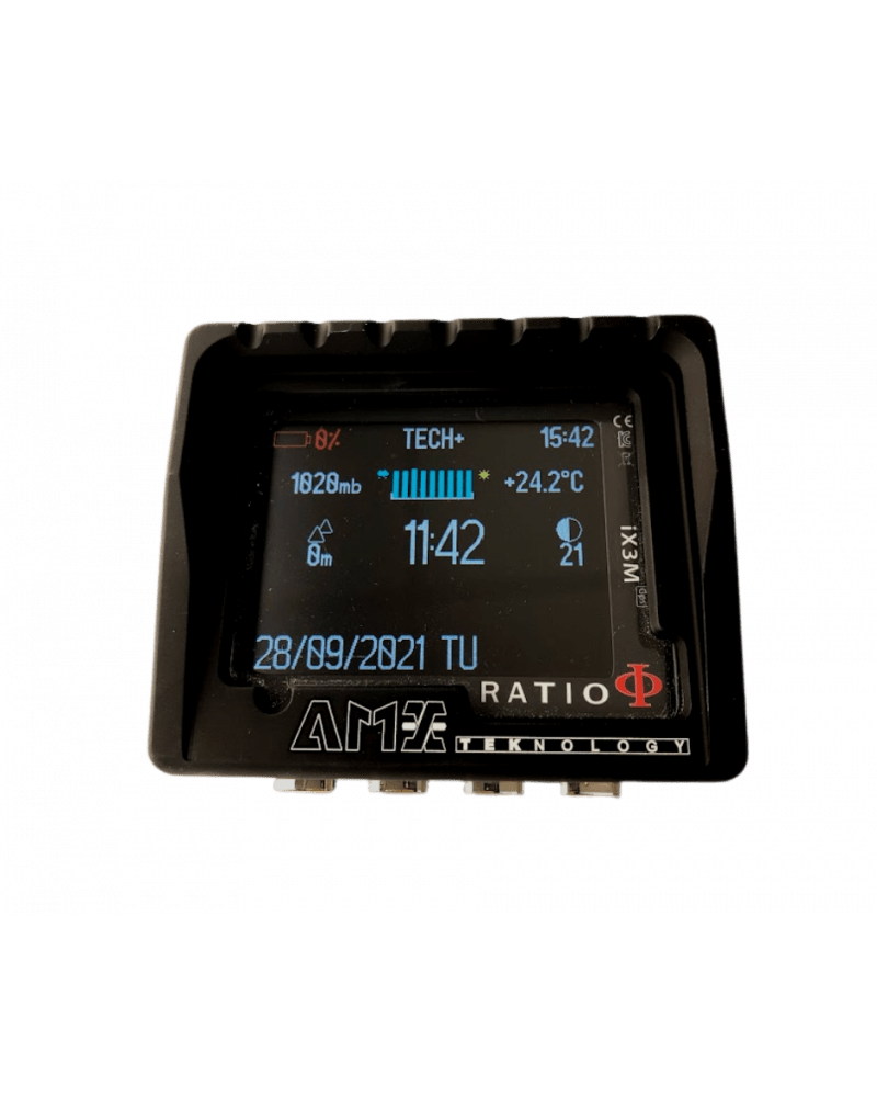 AMZ Ratio device display showing data