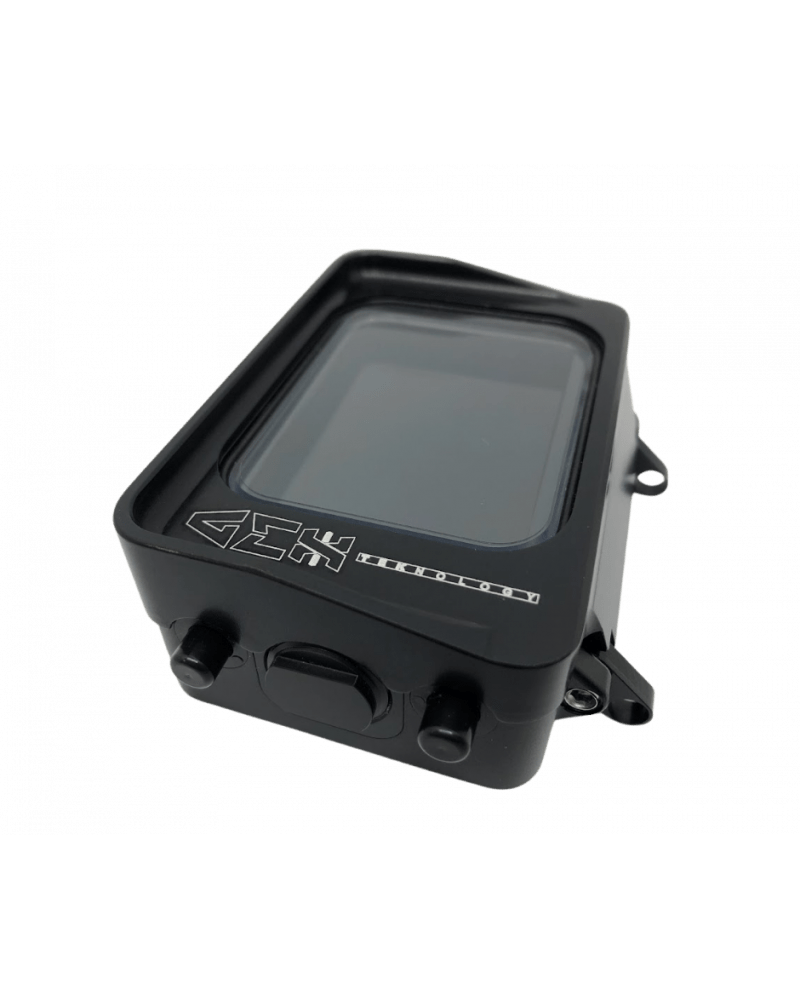 Black dive computer with digital display