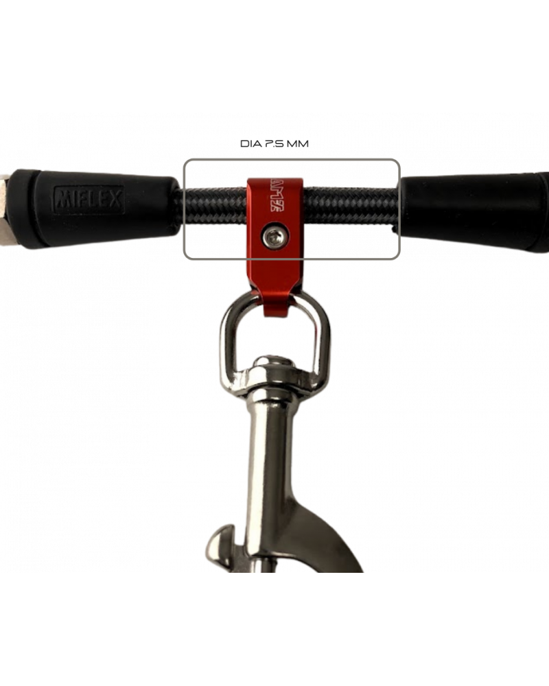 front view of amx teknology konect 7.5 in red color