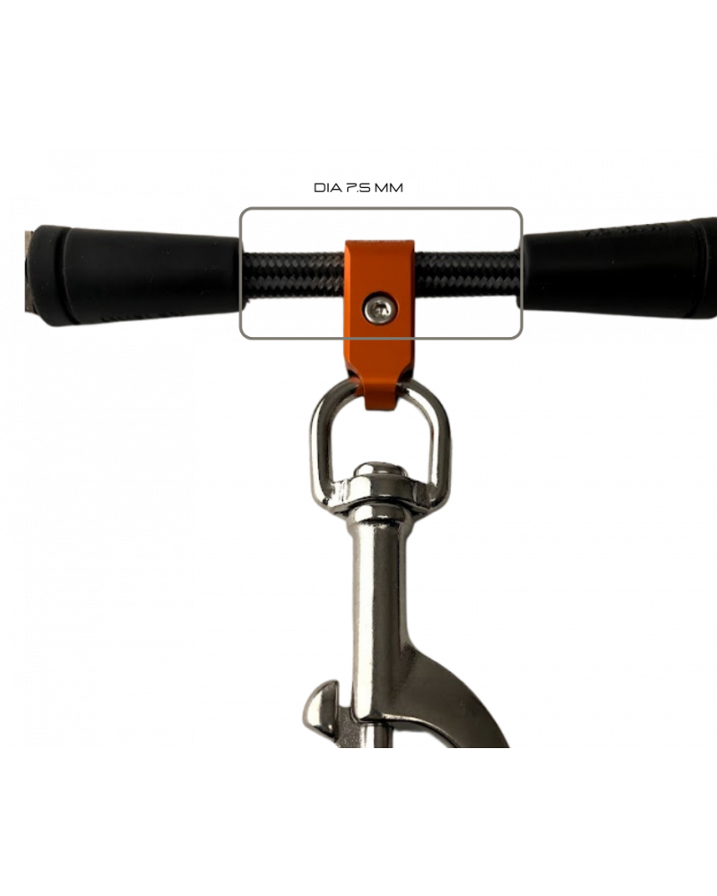 front view of amx teknology konect 7.5 in orange color
