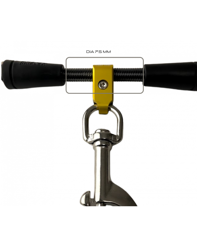 front view of amx teknology konect 7.5 in yellow color