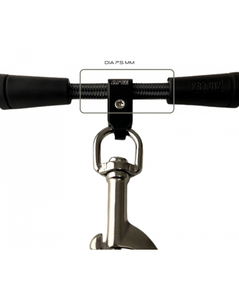 front view of amx teknology konect 7.5 in black color