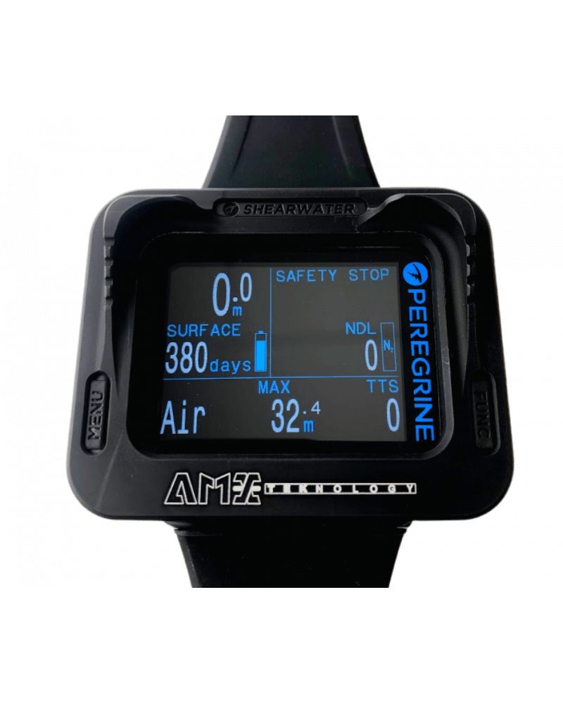 Peregrine dive computer, black with display