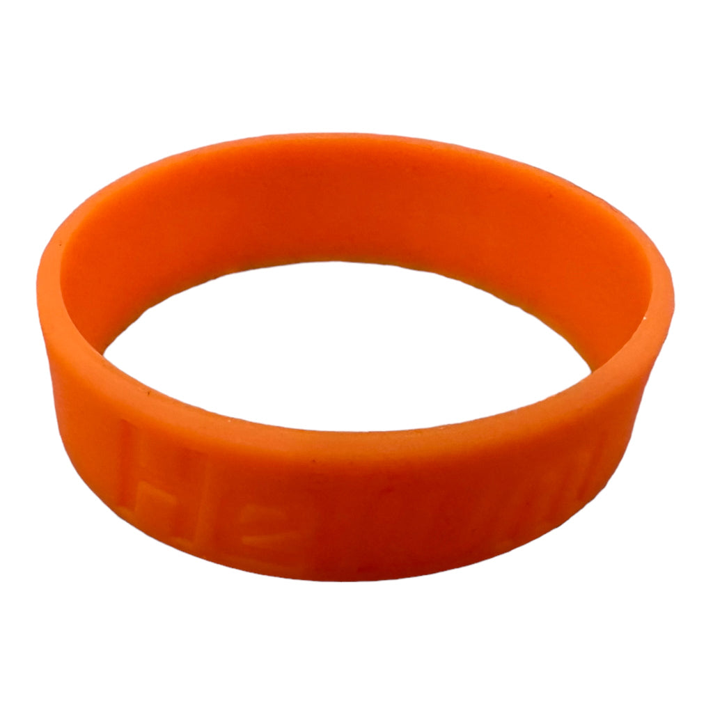 Orange silicone wristband, PhotoRoom_001, August 20, 2023