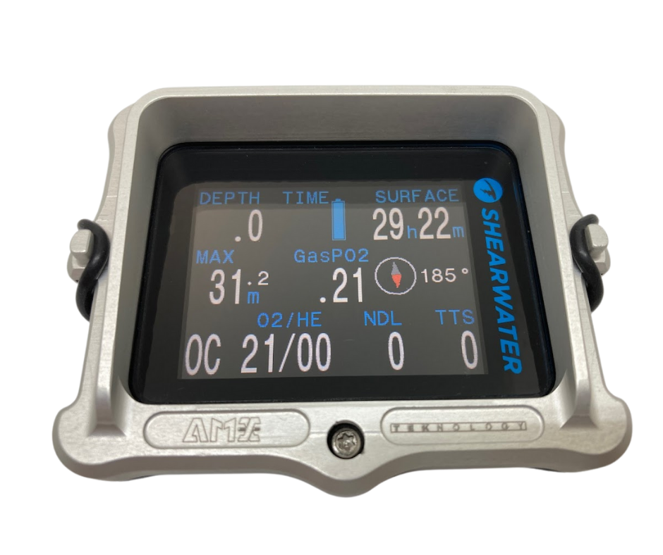 slant view of amx teknology shearwater perdix aluminum protective case in white