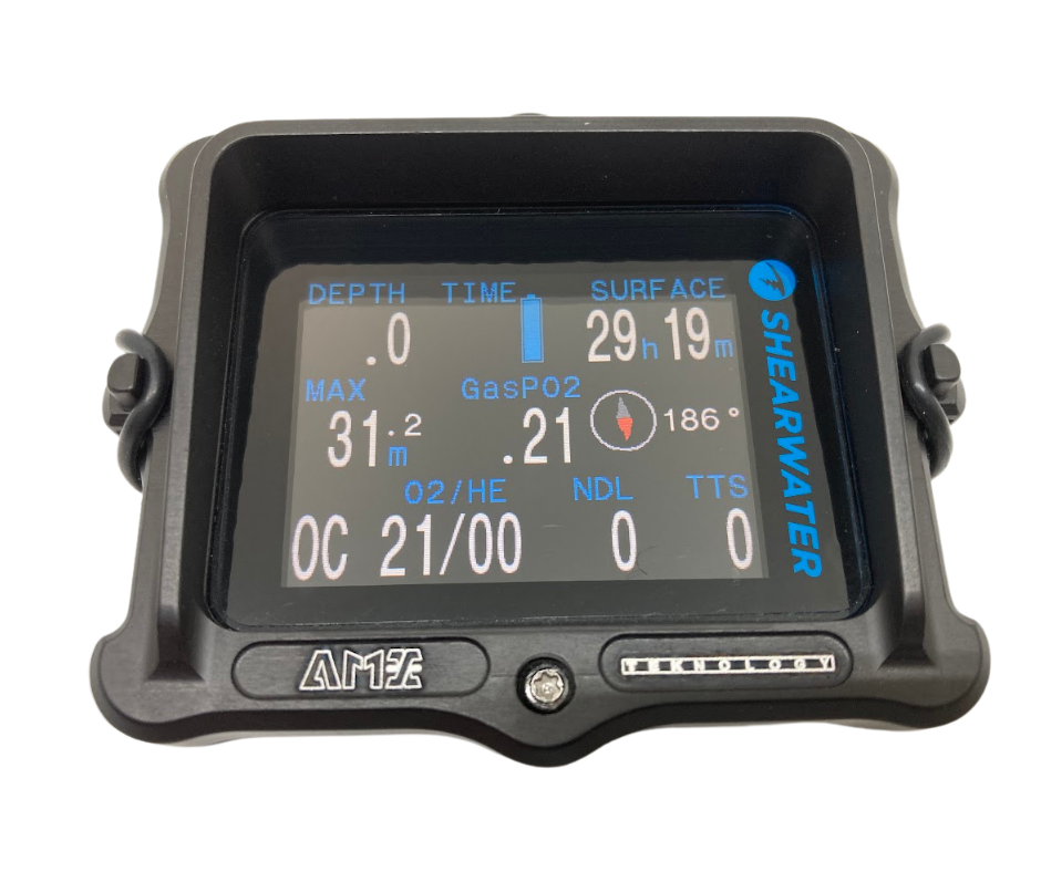 front view of amx teknology shearwater perdix aluminum protective case in black