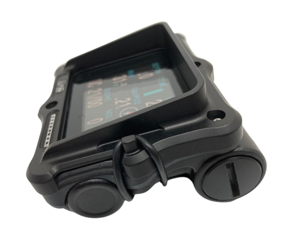 side view of amx teknology shearwater perdix aluminum protective case in black