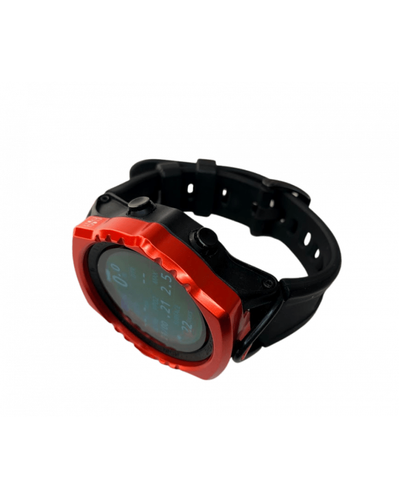 Teric Red Smartwatch with Black Band