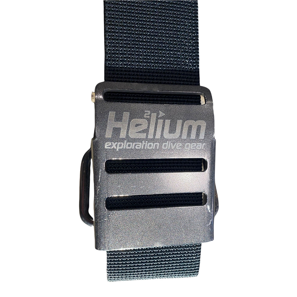 Helium dive gear buckle on strap